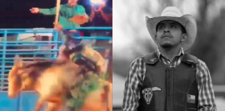#VIDEO//Fallece jinete tras brutal caer y ser golpeado por un toro en Chihuahua