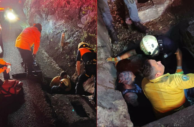 Peatón queda herido tras caer a un registro en las cercanías del Balneario Ejidal de Cointzio