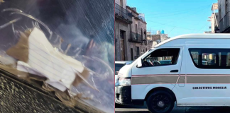VIDEO // Usuario encaran a chofer de combi por cobrar $13 en Tarímbaro; denuncia unidades en “pésimas” condiciones.
