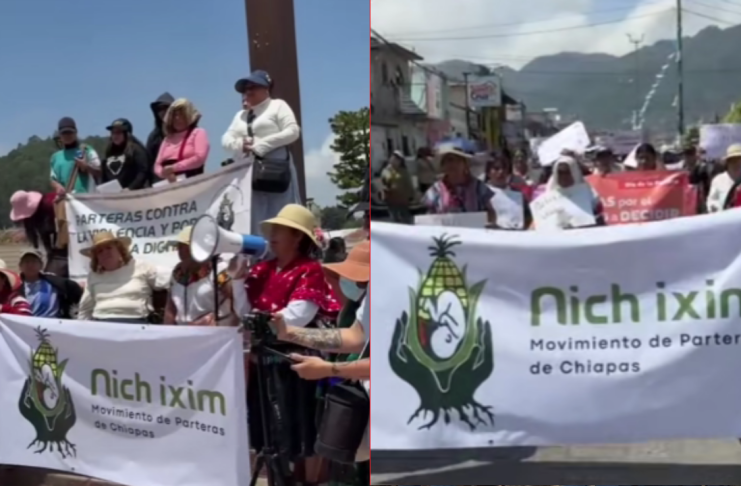 Parteras de Chiapas marchan en defensa de su labor ancestral y exigen autonomía