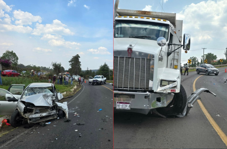 Fallece en hospital el automovilista que chocó contra un volteo en la Morelia-Quiroga