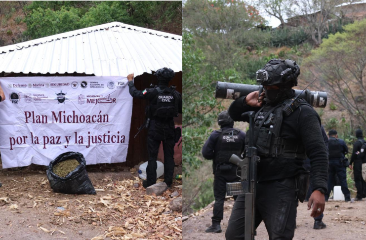 FGE ejecuta 2 cateos en San José de las Cidras; aseguran armas, droga y vehículos