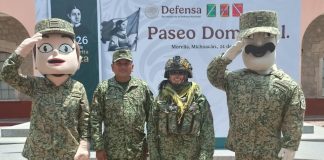 Más de 2,200 personas asisten al Paseo Dominical realizado por el Ejército Mexicano en Morelia.