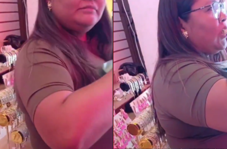#VIDEO // Surge #LadyTacos: Mujer desata indignación tras invadir puesto de joyería para comer