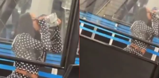 #VIDEO // Se bebe una botella de “Don Julio” en aeropuerto para evitar desecharla