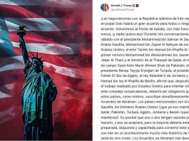 Trump propone acuerdo con Irán para reanudar relación con Israel pese a la guerra que continua