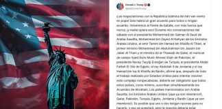 Trump propone acuerdo con Irán para reanudar relación con Israel pese a la guerra que continua