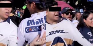 #VIDEO // Captan a aficionado de Pumas robando boletos a una señora para la Final en CU