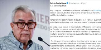 “Con la frente en alto”: Rubén Rocha comparece ante la fiscalía por nexos con el narco