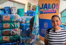 El asilo del Cristo Abandonado recibió donación de pañales del canje para el concierto de El Buki