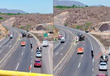 VIDEO | Vuelca camioneta cargada de limón en Parácuaro; no hubo lesionados