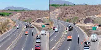 VIDEO | Vuelca camioneta cargada de limón en Parácuaro; no hubo lesionados