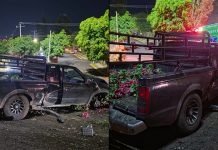 Ladrones se roban camioneta y minutos despues chocan, en Michoacán