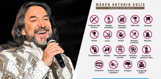 Ni paraguas ni mochilas: Conoce lo que NO podrás ingresar al concierto de Marco Antonio Solís