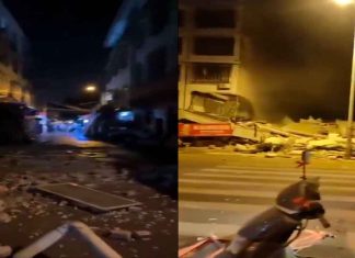 #VIDEO//Captan en video el fuerte sismo que sacudió China y dejó edificios colapsados