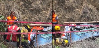 Cae auto a una mina en San Francisco Ocotlán; mueren cuatro jóvenes desaparecidos