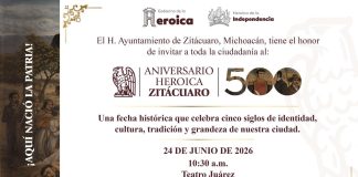 Zitácuaro celebrará este 24 de junio 500 años de historia, identidad y grandeza