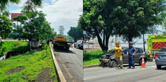 Se registran dos accidentes vehiculares en el Libramiento Norteponiente de Morelia