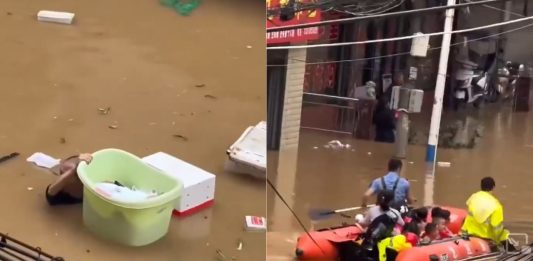 #VIDEO // Río rompe récord histórico tras subir más de 6.5 metros y deja severas inundaciones