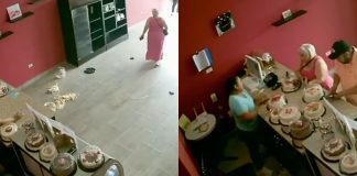 #VIDEO // Confusión por pastel termina en destrozos dentro de pastelería en Reynosa