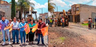 Arranca obra de mejoramiento en la calle Huandacareo de la colonia Galvez Betancourt en Zacapu