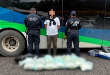 Aseguran Guardianes del Camino más de 27 kg de mariguana en la Autopista Siglo XXI