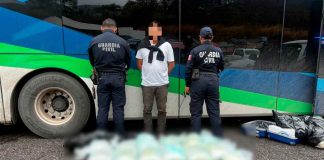 Aseguran Guardianes del Camino más de 27 kg de mariguana en la Autopista Siglo XXI