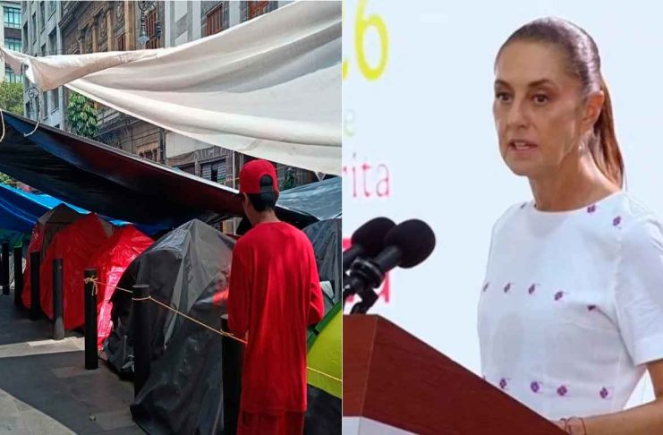 “No vamos a desalojar”: Claudia Sheinbaum responde al plantón de la CNTE en el Zócalo de la CDMX