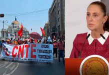 #VIDEO // Sheinbaum señala provocaciones en protesta de la CNTE: “No creo que sean maestros”