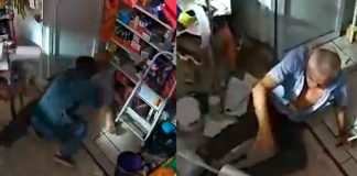 #VIDEO // Captan violento asalto a abuelito dentro de su tienda de abarrotes en Jardines de la Cruz en Guadalajara