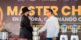 Carlos Soto reconoce a Ricardo Hernández con muestra gastronómica por poner en alto a Zamora en MasterChef