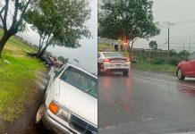 Choca auto contra árbol en la Morelia-Pátzcuaro; hay una mujer herida