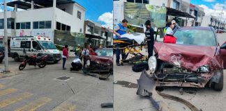 Ocurre choque entre dos vehículos en Jardín de la Montaña; hay una herida