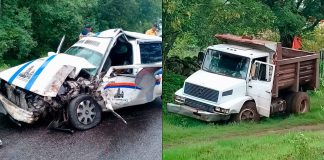 Choque vehicular múltiple deja a un taxista herido en la Morelia-Zacapu