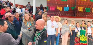 Dayana Pérez acompaña celebración de Corpus Christi y torneo tradicional de básquetbol en Ichupio