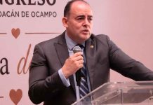 Congreso de Michoacán denuncia daños a su fachada tras protesta del Movimiento del Sombrero
