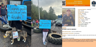 Bloquean carretera en Zacán, exigen localizar a un hombre desaparecido