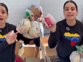 #VIDEO//Una caja de tortillas desató el debate en plena emergencia por el terremoto en Venezuela