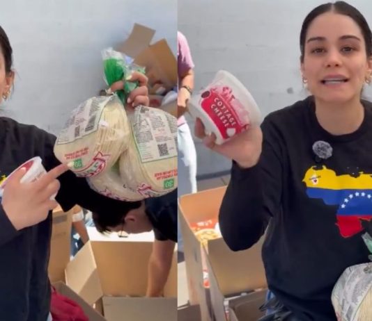 #VIDEO//Una caja de tortillas desató el debate en plena emergencia por el terremoto en Venezuela