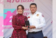 Por decisión de las y los zacapenses, Bomberos Voluntarios A.C. Linces Zacapu reciben la XXVI Presea Fray Jacobo Daciano: Mónica Valdez Pulido