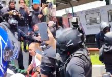#VIDEO// Momento de tensión en Tlalpan: madres buscadoras y policías capitalinos intervienen en manifestación