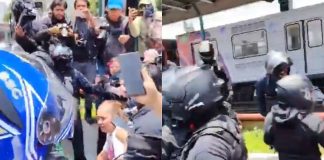 #VIDEO// Momento de tensión en Tlalpan: madres buscadoras y policías capitalinos intervienen en manifestación