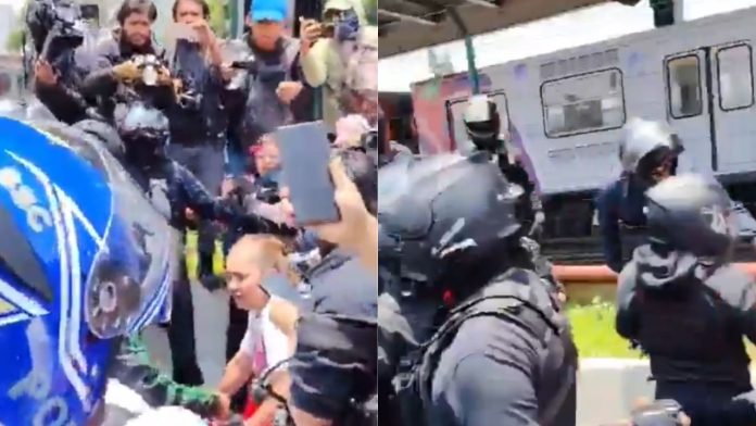 madres buscadoras y policías capitalinos intervienen en manifestación