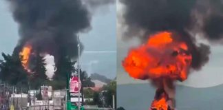 #VIDEO // Impresionante explosión en Puebla: estalla pipa con presunto combustible robado en Tepeaca
