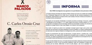 FGE Oaxaca investiga homicidio de dos hombres en San Juan Quiahije; una de las víctimas fue exalcalde