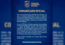 La Federación Ecuatoriana de Fútbol denuncia presuntas acciones antideportivas antes del duelo de octavos de final