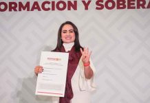 “Defendamos lo que hemos logrado”: Gladyz Butanda se registra para liderar la 4T en Michoacán