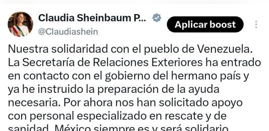 México ofrece ayuda humanitaria a Venezuela tras los terremotos