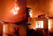 Incendio consume panadería y dos viviendas en el Barrio de San Miguel, Uruapan