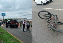 Muere joven ciclista atropellado por camioneta en Morelos Norte, salida a Salamanca
